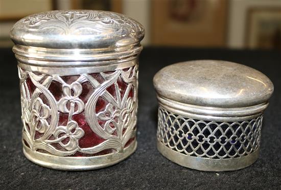 2 toilet jars